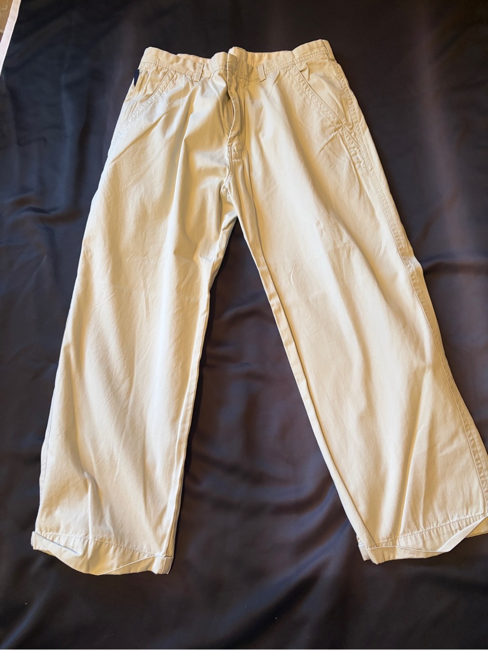 Nautica Men's Light Khaki Drawstring Chinos